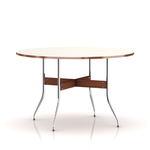 Nelson Swag Leg Dining Table Round Top, White