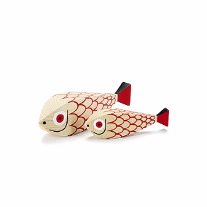 Wooden Dolls, Mother Fish &amp; Child