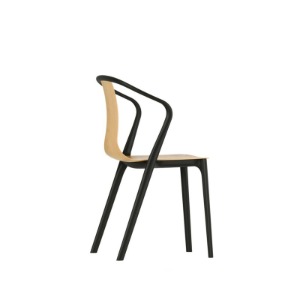 Belleville Armchair with wooden shell