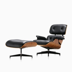 Eames Lounge Chair and Ottoman, Walnut