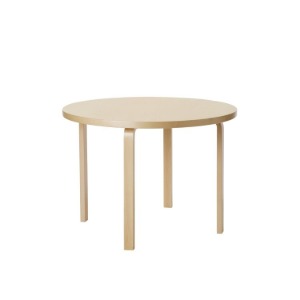 [새상품/박스훼손] Aalto Table round 90A, Birch
