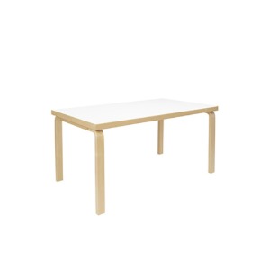 Aalto Table rectangular 82A, HPL White
